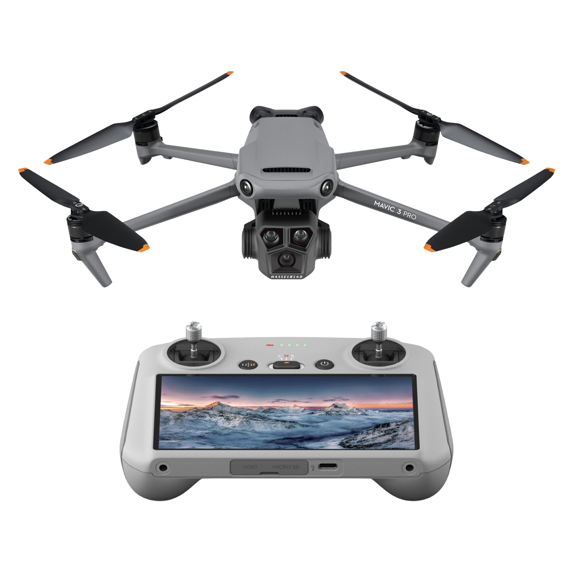 DJI Mavic 3 Pro with DJI RC, Flagship Triple-Camera Drone with 4/3